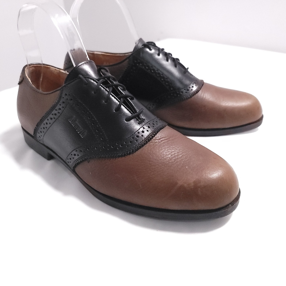 Ashworth Golf Shoe 50s Dress Bowling Shoe Style AM0204 Brown Leather Sz 9 M